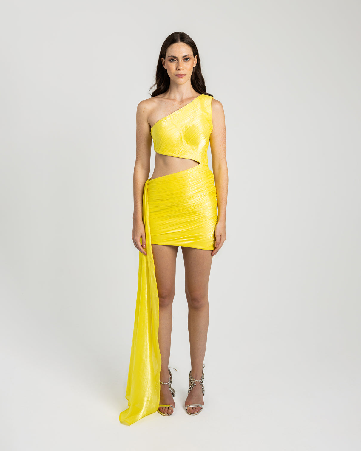 YELLOW METALLIC DRESS